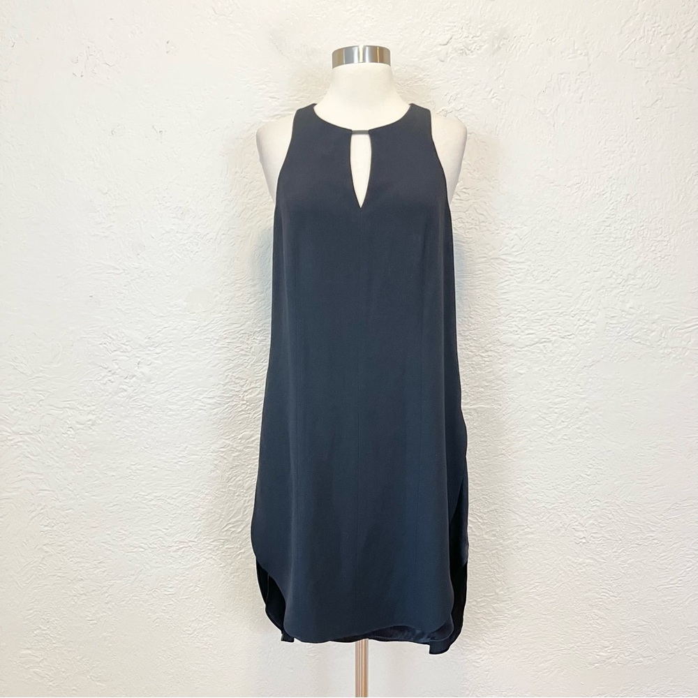 Rag & Bone Dress Black Midi Shift Silk Blend 6